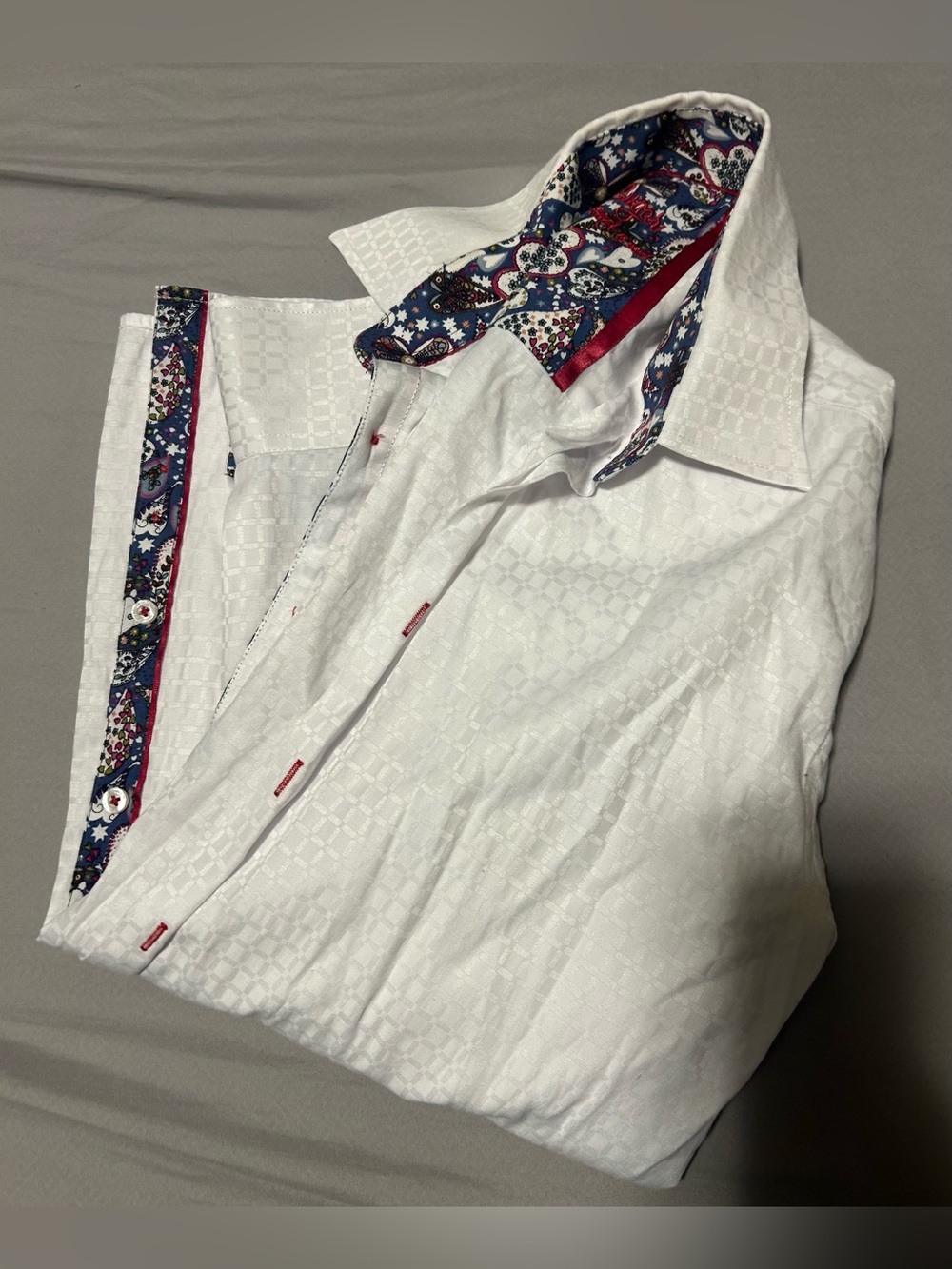 Sugar White Men's Long-Sleeve Dress Shirt - size s